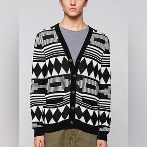 Urban Outfitters Koto Men’s Diamond Cardigan Sweater